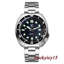 44mm Tandorio Luminous 20ATM Waterproof Japan NH35A Automatic Diving Mens Watch