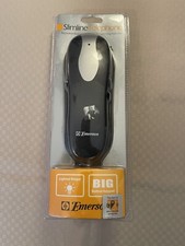 Emerson Slimline Telephone BIG Button Keypad Lighted Ringer Black EM2116 NEW