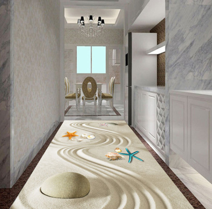 3D Stéréo Mer Starfish Flooring Papier Peint Chambre 3D Stéréo Mer Starfish Flooring Papier Peint Chambre