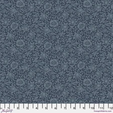 FreeSpirit Morris & Co. Buttermere Mallow Navy PWWM 048 Cotton Fabric BTY