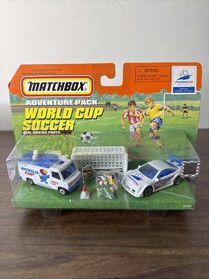 Vintage 1997 Mattel Match Box Adventure Pack: World Cup Soccer France 98, New