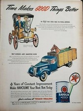 Albert Dorne Havoline 1945 Print Ad Vintage Ephemera Wall Art Decor Texaco