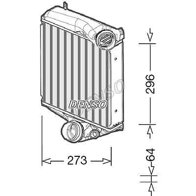 DENSO INTERCOOLER DIT28022 FOR PORSCHE 3.0 PANAMERA (970) (09-)