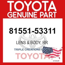 Genuine Toyota 81551-53311 Lens & Bodyrr 8155153311 OEM