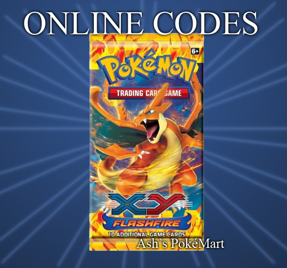 Pokemon XY Flashfire Booster Pack Online TCG Code - Email Delivery!