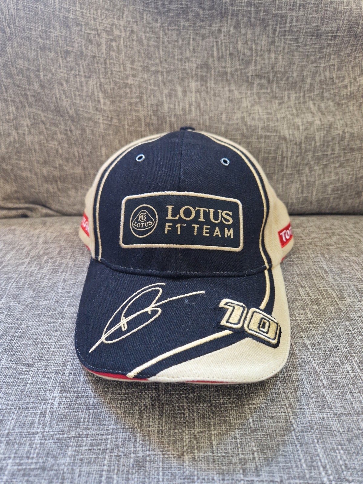 Lotus F1 Formula 1 Team Official Romain Grosjean Number 10 Driver Hat Cap