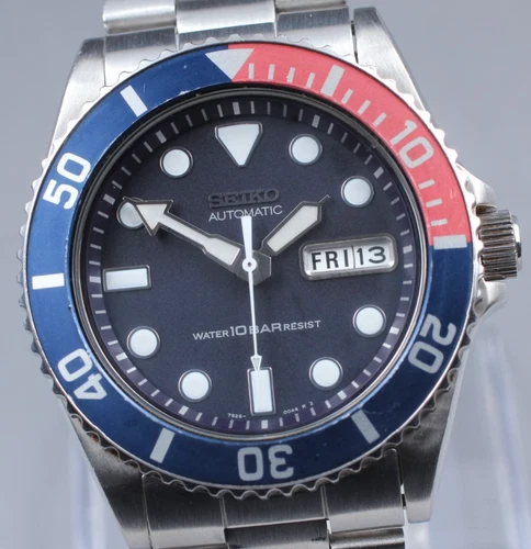 Vintage 【Exc+5】 SEIKO 7S26-0040 SKX033 PEPSI Automatic 40mm Day/Date Men's Watch