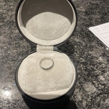 Platinum Ring wedding band vintage size L -  Ladies