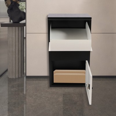 Package Delivery Box Mail Parcel Drop Mailbox Home Container Outdoor Porch+Lock