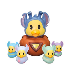HUGE 8.5 Inch Rubber Duck Halloween Plus 4 - 2 Inch Rubber Ducks