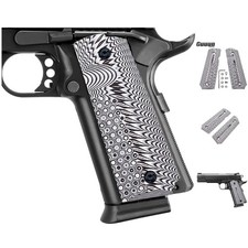 Durable G10 1911 Grips For Full Size Government Commander Models - Ambi Cut