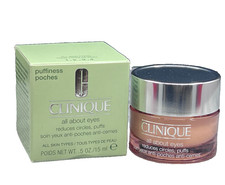 Clinique All About Eyes Eye Cream Reduces Circles  Puffiness 0.5 oz NIB