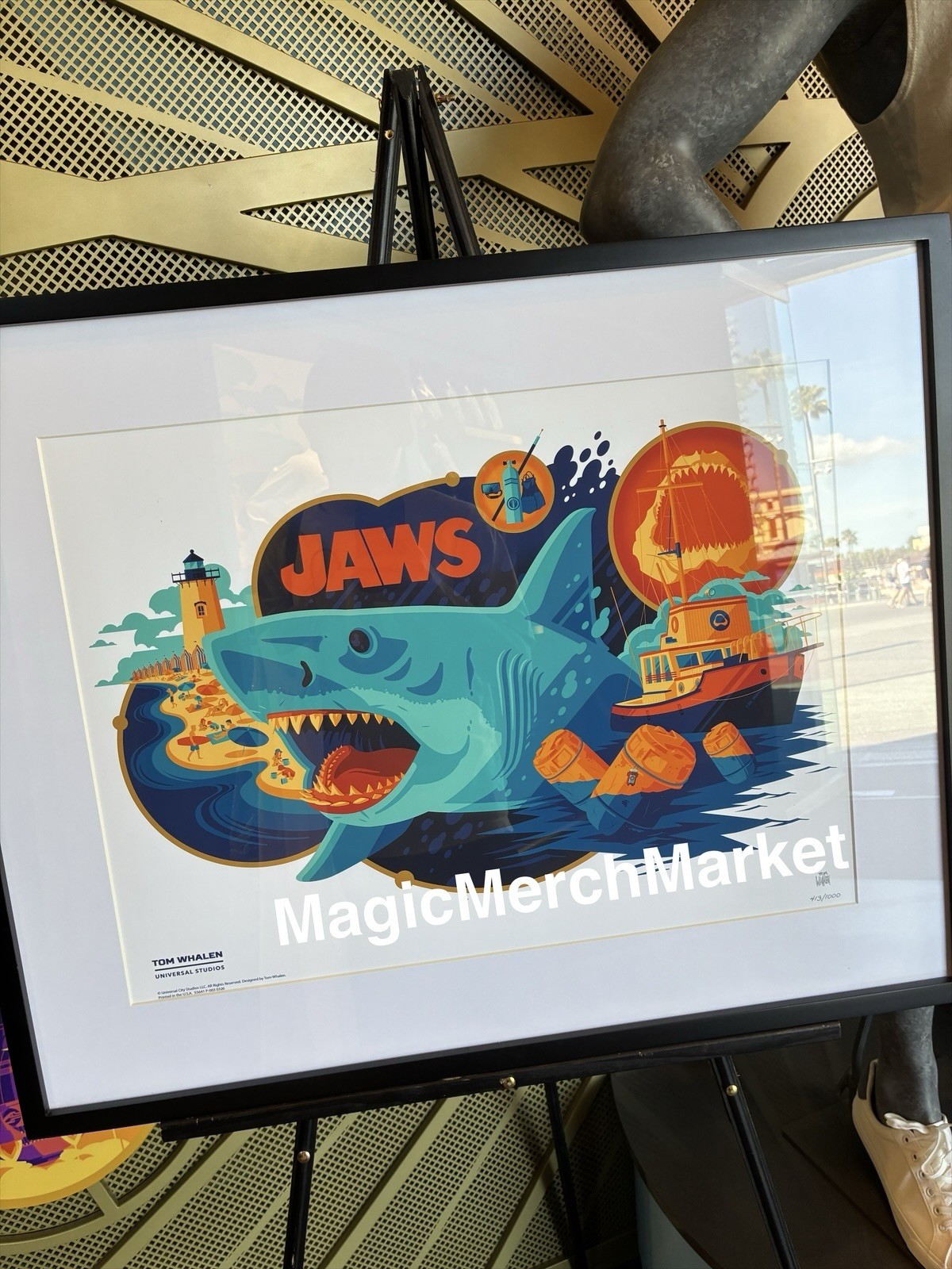 Universal Studios Legacy Store Tom Whalen Jaws Exclusive 18x