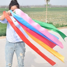7pcs Dancing Silk Ribbon Colorful Rhythmic Gymnastics Streamer for Kids Children