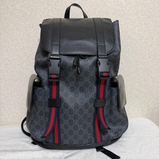 Gucci GG Supreme Backpack, Black, 495563