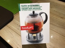 Image of bodum TEAPOT WITH WARMER no . K 1 0 8 0 1 . 5 L / 5 0 f L . oz ( Brand New )
