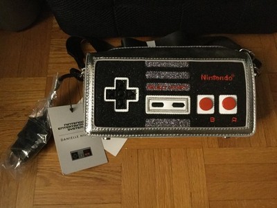 Danielle Nicole Nintendo Entertainment System Controller Cross Body Purse Bag