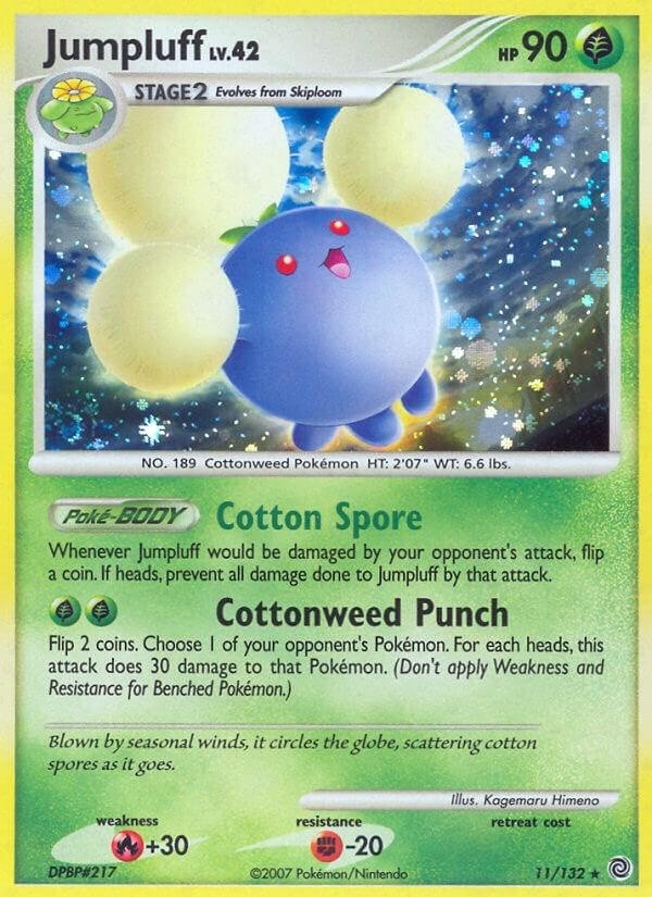Pokémon TCG - Jumpluff - 11/132 - Holo - Rare - Secret Wonders [Moderate Play]