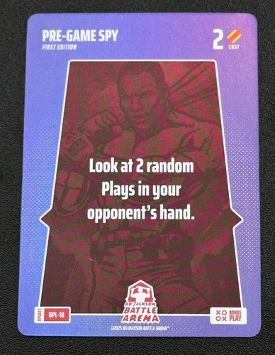 2025 Bo Jackson Battle Arena Update BONUS PLAY BPL-18 SSP FOIL