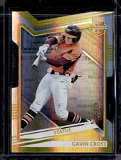 2022 Panini Elite Extra Edition #9 Gavin Cross Prime Numbers Gold Die Cut #/10