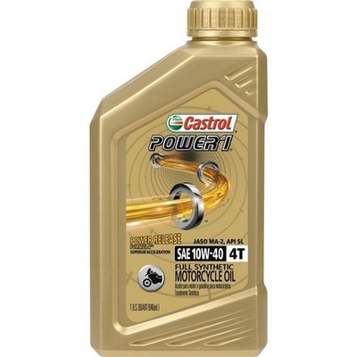 Castrol Power1 4T 10W40 Full Synthetic Oil | 1 Quart | 06112