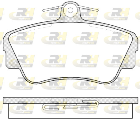 Roadhouse Bremsbelagsatz Scheibenbremse Vorne FüR Volvo 480 E 440 K 445 464-image