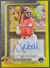 2025 Topps Gilded Jhonkensy Noel Yellow/Gold Rookie Autograph 75/75 Guardians