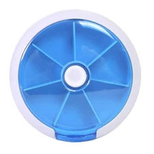 INVODA Rotating Weekly Pill Dispenser 7 Day 3 Times Medicine Pill Planner wit...