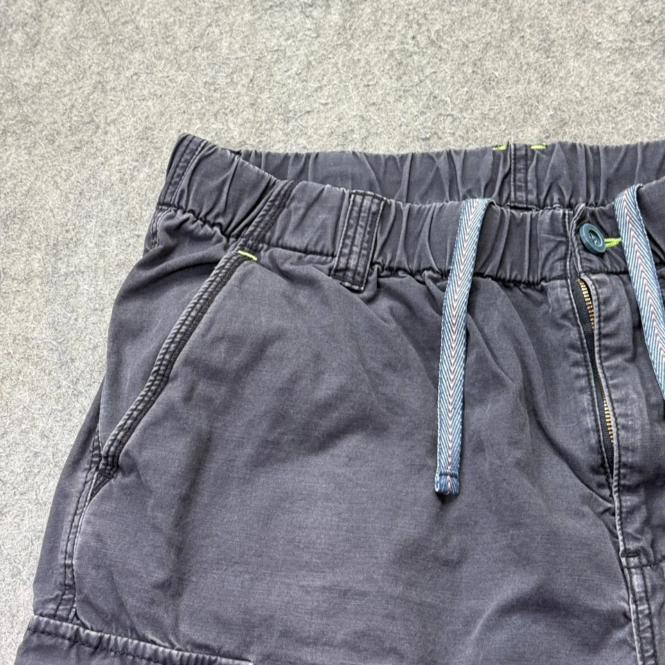 Tommy Bahama Pantalones Cortos Carga Hombre M Azul Oscuro Elástico Cordón 8" Foto 2 de 4