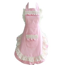 Lovely Home Work Adjustable Apron Cake Kitchen Cooking Women Girls Aprons Wit...