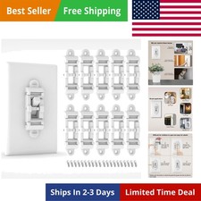 Child Proof Light Switch Cover Guard 10 Pack - Unbreakable Toggle Switch Protect