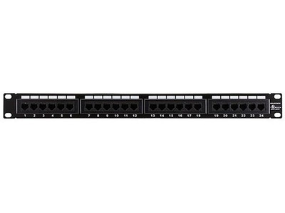 Monoprice 24-port Cat5e Patch Panel, 110 Type (568A/B Compatible)