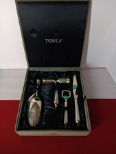 Towle Silver Tone Bar Tool Set Boxed Corkscre...