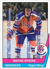 1977-78 OPC O Pee Chee Custom Wayne Rivers San Diego Mariners WHA #454