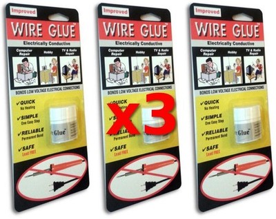 3x Highly Conductive Wire Glue / Paint for AC/DC - NO Soldering Iron