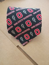 Vintage 1997 Ohio State Buckeyes Mascot 100 Silk USA Tie Sport