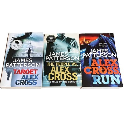 James Patterson bundle 3 Alex Cross Target, The People Vs, Run New Paperbacks