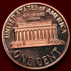 Uncirculated Red Proof 1992-S San Francisco Mint Lincoln Memorial Cent — photo 2