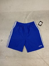 Brand New Vintage 90s Adidas Nylon Indigo Blue Shorts Men  s Large NWT Vtg