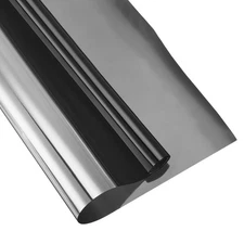 Window Privacy Film One Way Heat Blocking Static Cling Black 35.4x118.1"