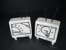 Rob Roy Television Salt & Pepper Shakers Signed