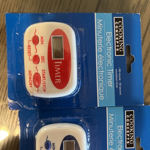Cooking Concepts Electronic Kitchen Timer ClipMount 3 Pack - Picture 2 of 4