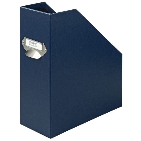Rössler Soho Stehsammler A4 Blau | Stabiler Karton BüRo Organizer 315X260X115Mm-image