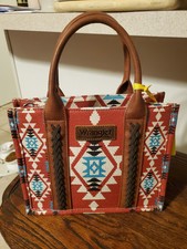 Wrangler Women's Southwestern Burgundy Crossbody Tote Bag WG2203-8120SBDY NWT 