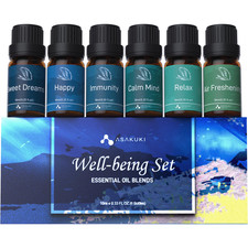 Asakuki Essential Oils Essential Oil For Diffusers For Home Well-Being Kit