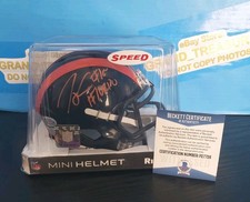 SIGNED TAYLOR GABRIEL CHICAGO BEARS MINI HELMET Autographed JSA Turbo Inscrption