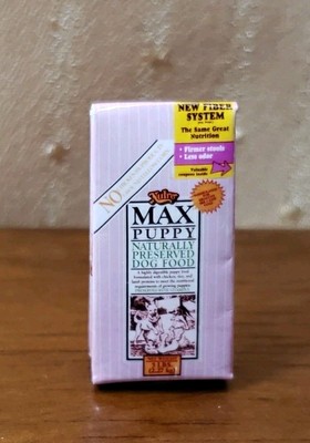VINTAGE BAG OF MAX PUPPY  DOG FOOD FOR MINIATURE DOLLHOUSE 