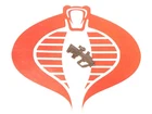 GI Joe Weapon Brown Sub Machine Gun Original Figure Accessory #0428-1