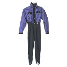 Vintage Nils Ski Suit US 8 Black Purple Stirrups Snowsuit 90s Retro Winter