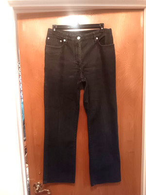 Jil Sander Luxury Denim Jeans Black 30 Mid Rise Cropped Length 30 X 27'' Inseam
